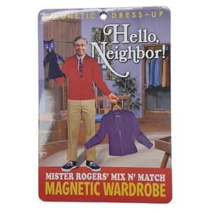 New Mr. Mister Rogers Neighborhood Magnetic Wardrobe Dress-Up Set FREE SHIPPING
